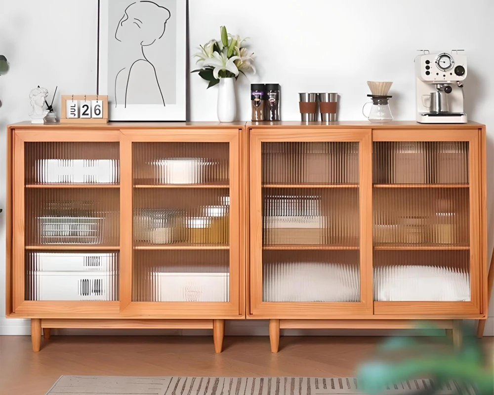 wood sideboard with drawers