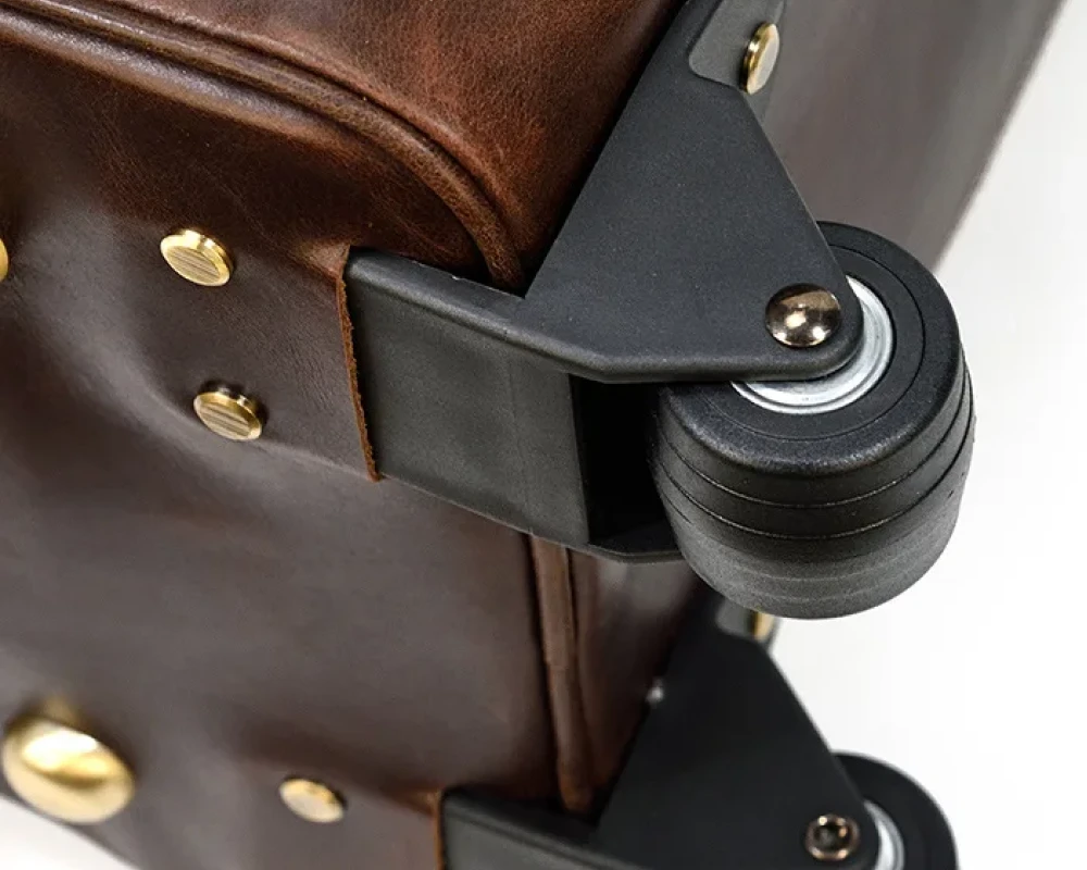 mens leather carry on bag